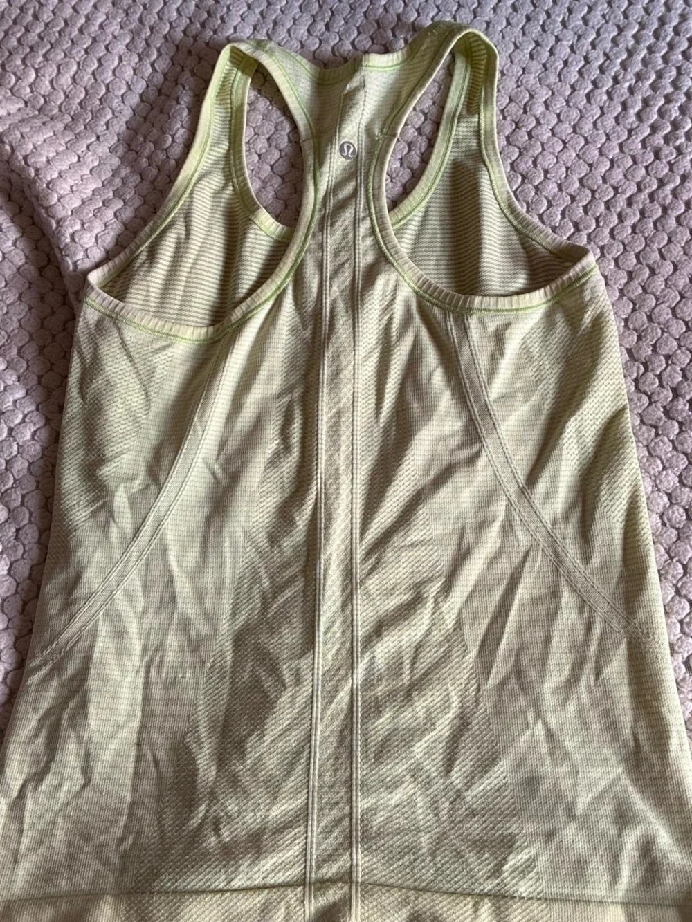 lululemon athletica Lime Green Seamless Racerback Tank